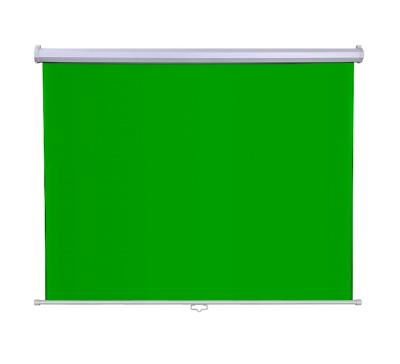 China SOLID COLOR Screen Self Lock Manual Green Green Screen Drop Down 200*180 CM Professional Self-Locking for sale