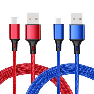 China High Quality Nylon Braided MP3/MP4 Player USB Fast Charging Cable Type C Data Cable For Mobile Phone for sale