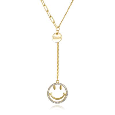 China CLASSIC High Quality Cheap Jewelry Ladies Smile S925 Sterling Silver Necklace Pendant for sale