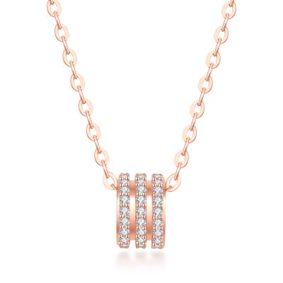 China Hot Mayor CLASSIC CZ Drop Necklace from Rose Gold Jewelery Joyas De Plata 925 Stone Por for sale