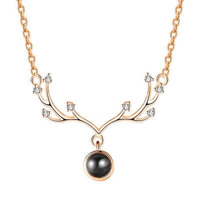 China Best Selling Trendy CLASSIC Rose Gold Full With You Set Chain Colorful Nanospheres S925 Sterling Silver Necklace for sale