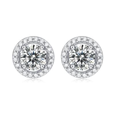 China 2021 Hot Jewelry CLASSIC Stone Earings Sterling Silver 925 Cubic Zircon Stud Earrings Earring Jewelry for sale