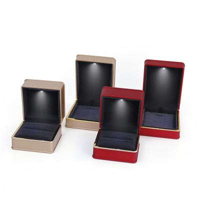 China Embryo Spray Paint HS-B170062 LED Rubber Round Edge Phnom Penh Lamp Jewelry Box for sale