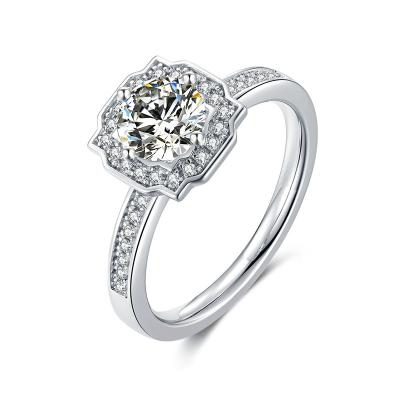 China Factory Price Silver Wedding Ring Diamond CLASSIC Engagement for sale