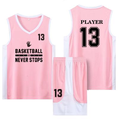 China Newest Sale OEM Latest Blank Sublimation Breathable Hot Basketball Tank Top Men Kids Kids Basketball Breathable Jersey Uniforms for sale