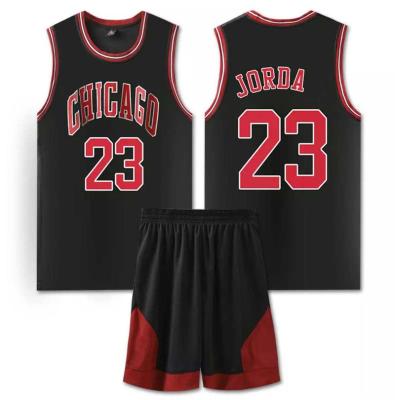 China Breathable 2023 New Style OEM Customized Basketball Uniform Mesh Breathable Colorful Quilted Basketball Jersey Set for sale