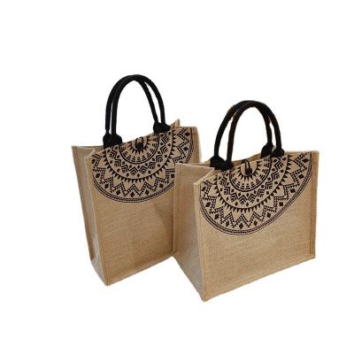 China Natural Cheap Jute Eco-Friendly Jute Bag Recycle Carry Jute Shopping Bags Foldable for sale