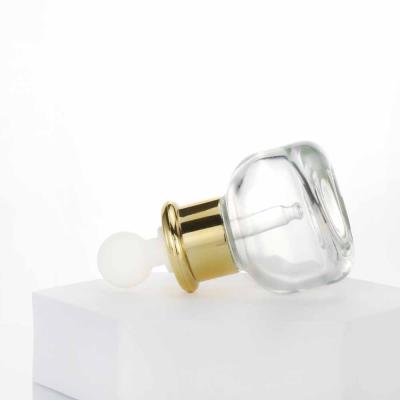 China 30ml Empty Clear Oil Perfume Bottles Glass Essential Oil Dropper Bottle High Quality Recyclable for sale