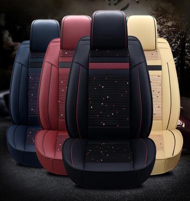 China Wear-resistant Breathable Leather Car Universal Auto Seat Covers Automotive Seat Cover Customize Interior Accessories for sale