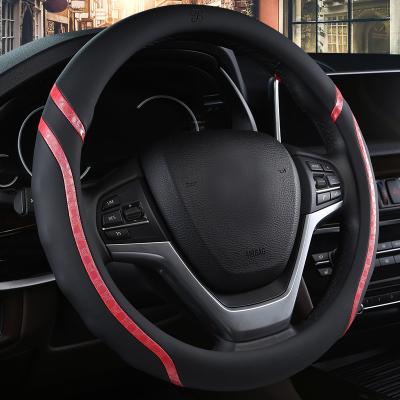 China Steering Wheels Massage Steering Wheel Cover Sports Car Leather Wheels Enclose Handle Auto Accessories for sale