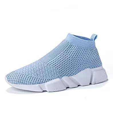 China Women's Running Shoes Without Laces Free Transform Fabric Fashion Knitting Sneakers for sale