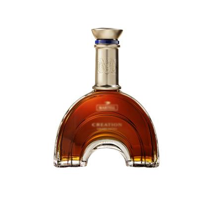 China Creative 750ml Arch Shape Wine Glass Bottle Whiskey Brandy Liquor Bottle Beverage Bottle for sale