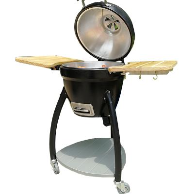 China Easily Assembled Garden Oven Shaped BBQ Grill 20 Inch Portable Kamado Pellet Grill Kitchen Cookware Cooker for sale