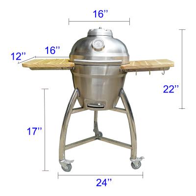 China Easily Assembled Outdoor Kitchen Set Stainless Steel Cooktops Wok Stove Pellet Barbecue Smoker Camping Kamado Wood Grill for sale