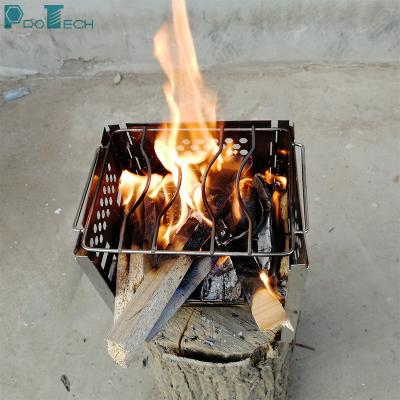 China Minimalist Outdoor European Style Steel Portable Wood Pellet Small Camping Burning Stoves For Home for sale