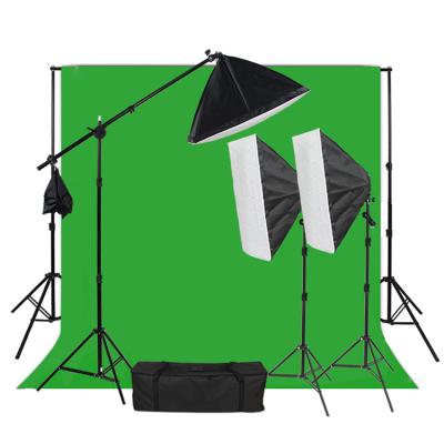 China OEM Studio Background Luminous Stand Kit Photography Lighting Kit Softbox Umbrella Light Socket Kit for sale