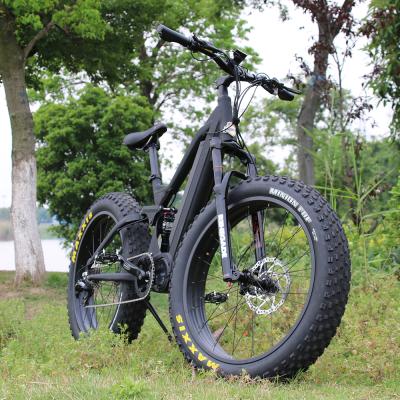 China Hot Selling America Aluminum Alloy Full Suspension ebike 1000W Mid Drive Sport Electric Bike for sale