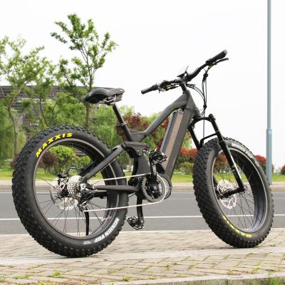 China Best 1000w e bike full aluminum alloy suspension ebike with Bafang ultra motor for sale