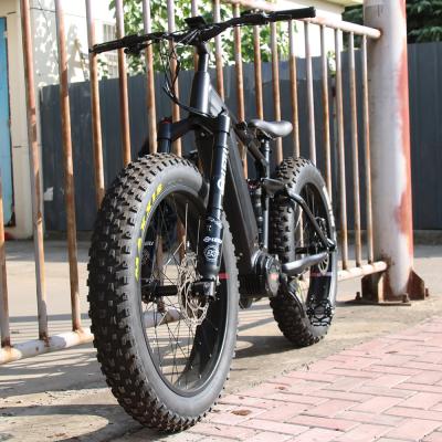 China aluminum alloy full tire fat bike suspension bafang 1000w mountain ebike for sale