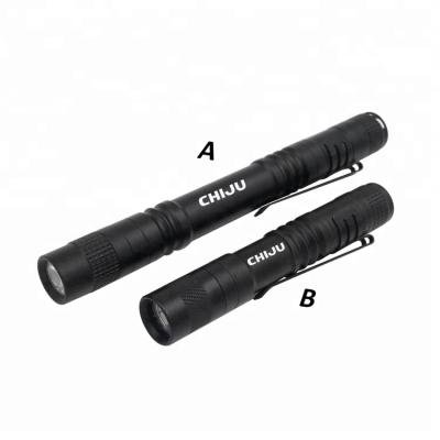 China Convenient AAA LED Flashlight Pocket Mini Portable Tactical Torch Light Up 150LM Doctor Led Pen Light With Clip for sale