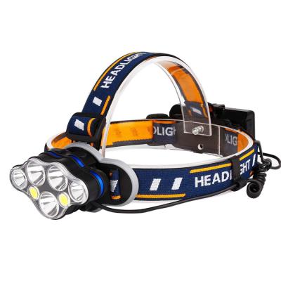 China Emergency 1000 Lumens 7 Led Rechargeable Headlamp Led With Red Safety Light for sale