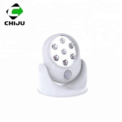 China Super Bright 7 LED Motion Activated Wireless Sensor Night Light for Indoor Outdoor Garden for sale