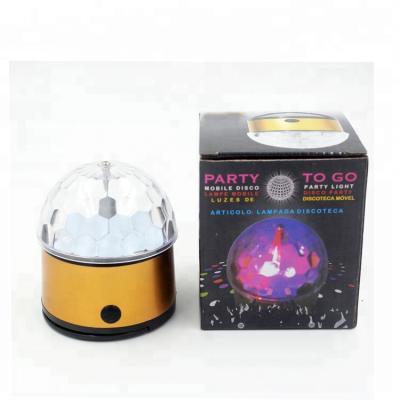 China Cheap Battery Operated Plastic Home Party Or Nightclub 3*AA LED Light LED Disco Ball Light for sale