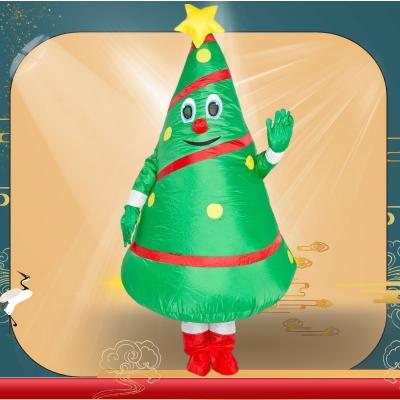 China For Holiday Halloween Border Props Annual Christmas Costumes Inflatable Christmas Tree Costumes Party for sale