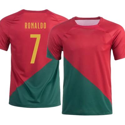 China Shirts & Tops 2022 Hot Sale World Cup Portugal RONALDO Soccer Jersey Football Shirt DIOGO J.Men Kids Set B.FERNANDES for sale