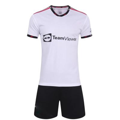 China Sets Wholesale 2022/23 Full Thai Football Wear Sublimation Jersey Football Club Quality Kits 100%Polyester Football Uniform for sale