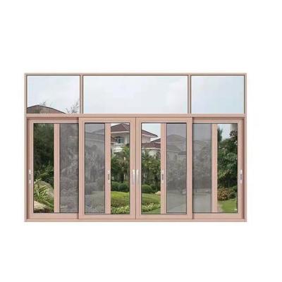 China Sliding Thermal Break Bridge Aluminum Alloy Broken Casement Sliding Windows With Screen for sale