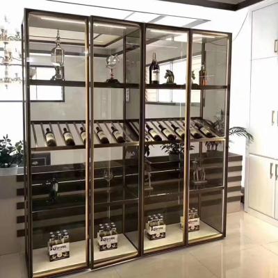 China (Size)Adjustable Custom Glass Cabinet Wardrobe Closet for sale