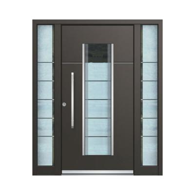 China High Quality Indulation Customized Heat Proof/Safety/Stainless Steel Home Entry Tempered Glass Hardware Top Brand Color Front Door for sale