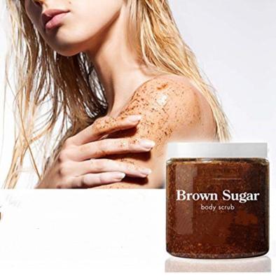 China Exfoliator OEM Private Label Brown Sugar Body Scrub Natural Organic Whitening Exfoliation for sale