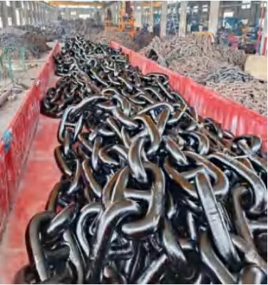 China Galvanized Mooring Swivel Shackles Marine Stud Link Anchor Chain zu verkaufen