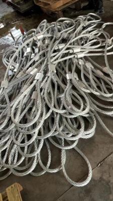 China 4 Mm Wire Rope Sling Solar Loop Ends Galvanized Steel for sale