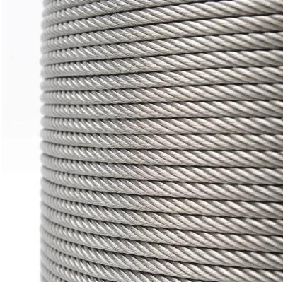 Cina Factory Production Stainless Steel Wire Rope Cable 1mm 2mm 3mm 4mm 5mm 6mm 8mm in vendita