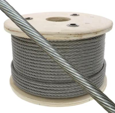 Cina 6x26 6x36 IWRC 30mm Flexible Galvanized Steel Cable Ungalvanized Steel Wire Rope for Hoist Lifting Crane in vendita