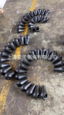 중국 Galvanized Or Painted Closed Pear Shape Socket For Casting At The End Of Wire Ropes 판매용