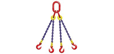 China Us Standard Lifting Chain Slings , 4 Leg Chain Sling Safety Factor 4:1 for sale