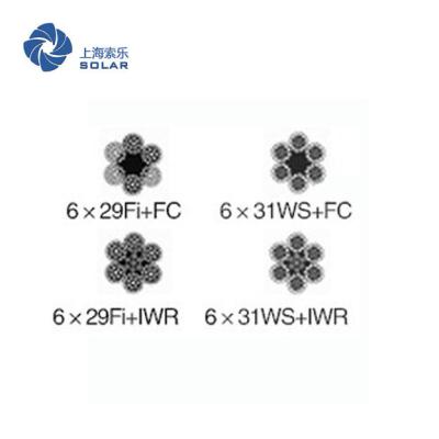 Chine Le parallèle a étendu la construction de la corde 6x29Fi+FC 6x29Fi+IWRC de fil d'acier à vendre