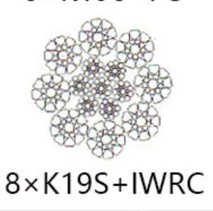 중국 비 자전 드는 18 x K19S+IWRC 특별한 철사 밧줄 판매용