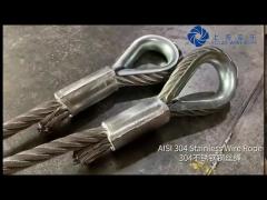 stainless steel wire rope sling