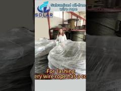 Marine Log Lashing Steel Wire Rope with Thimble and Soft Eye Loop 6x24 FC API 9A 22mm 24mm 26mm