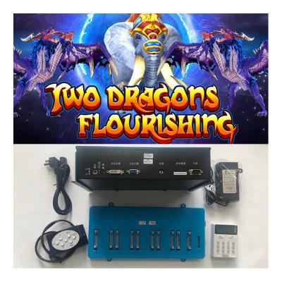 China Two Dragons Flourishing Hot Selling Coin Operated Fishing Shooting Game Machine 3D Fish Hunter Gaming Board Kits for sale