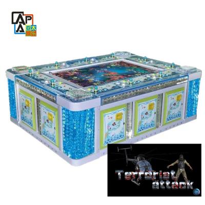 China Terrorist Attack 2022 USA New Trend Fish Shooting Game Adjustable Holding Fishing Game Machine for sale