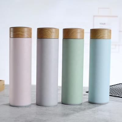 China Wholesale 500ml Double Vacuum Flasks Thermoses Stainless Steel Eco Friendly Portable Wall Insulated Water Bottle for sale