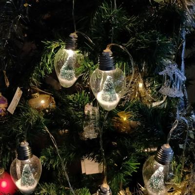 China New Arrival Christmas Tree Decoration Christmas Tree Ornaments String Light LED Blown Glass Ball Glass Christmas Tree for sale