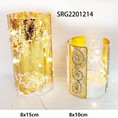 China Home Decoration Glass Led Candles Real Flame Glass-Glass Led Candles Home Decoration for sale