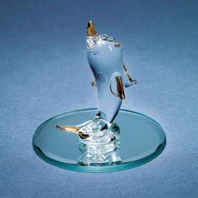 China Factory supply crystal dolphin cheap glass figurines for sale